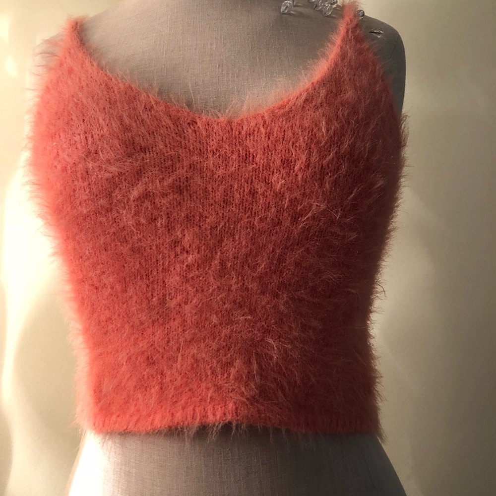 Urban Outfitters Fuzzy Crop Top